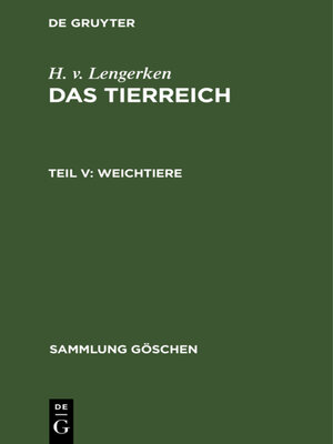 cover image of Weichtiere